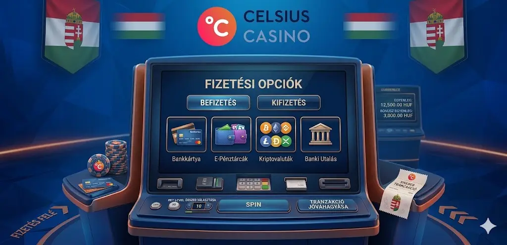 Celsius casino betét és pénzeszközök visszavonása fizetési módok