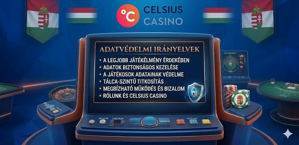 Adatvédelem - Celsius casino HU titkosítás